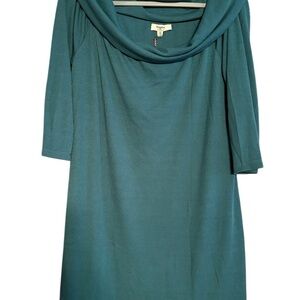 Hayden Turquoise Cowl Neck Dress 1XL